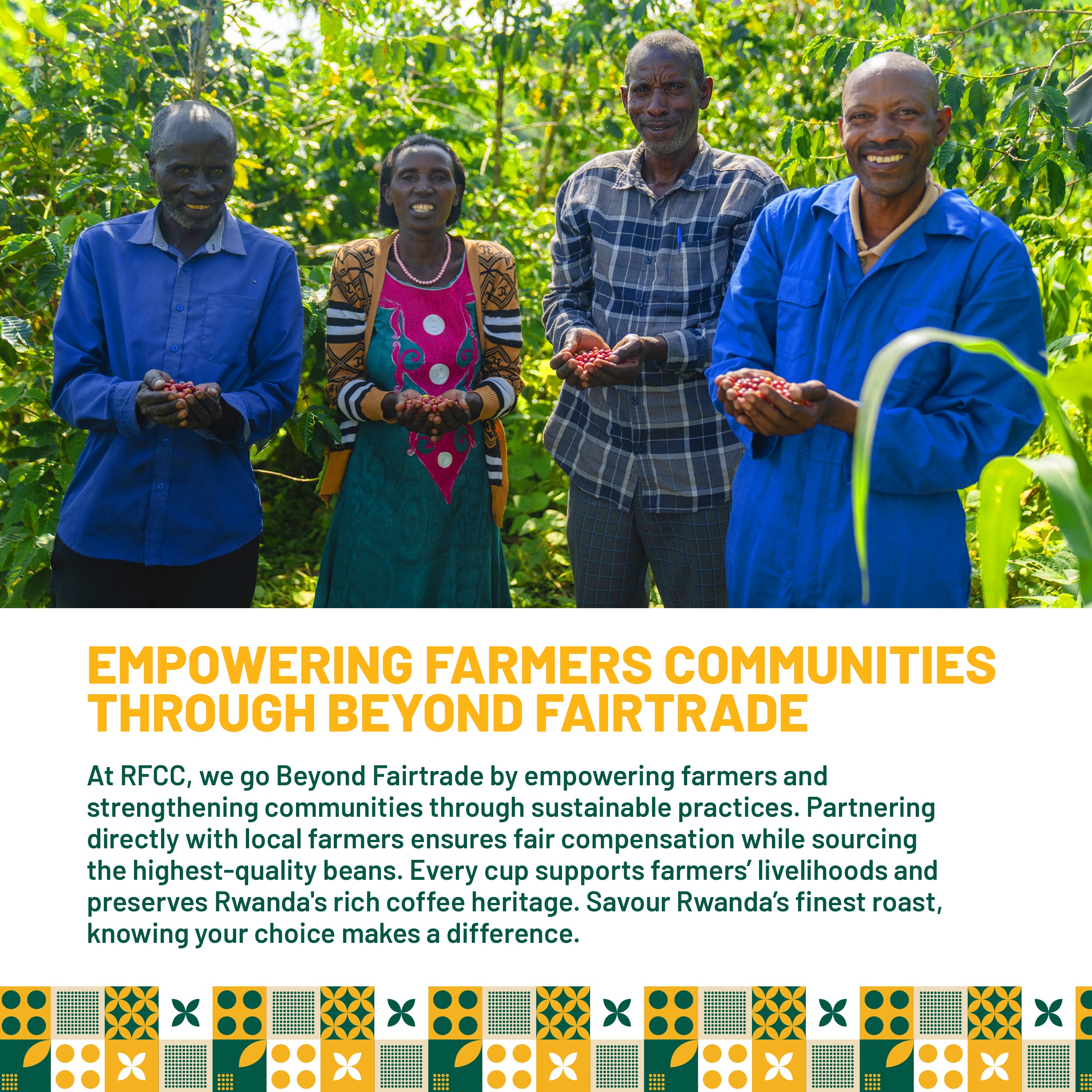 Rwanda Farmers Coffee 500g (1.1 Lb) Dark Roast Coffee Beans