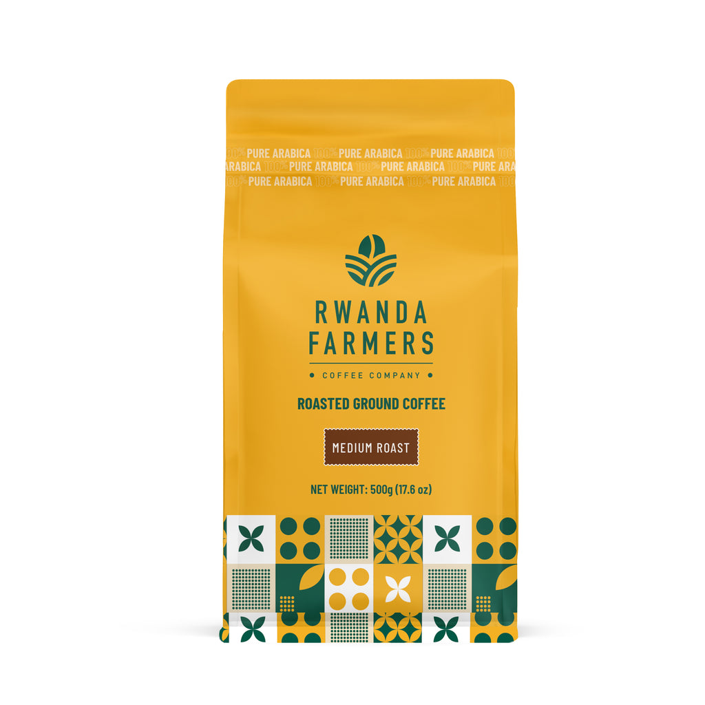 Rwanda Farmers Coffee 500g (1.1 Lb) Medium Ground Coffee