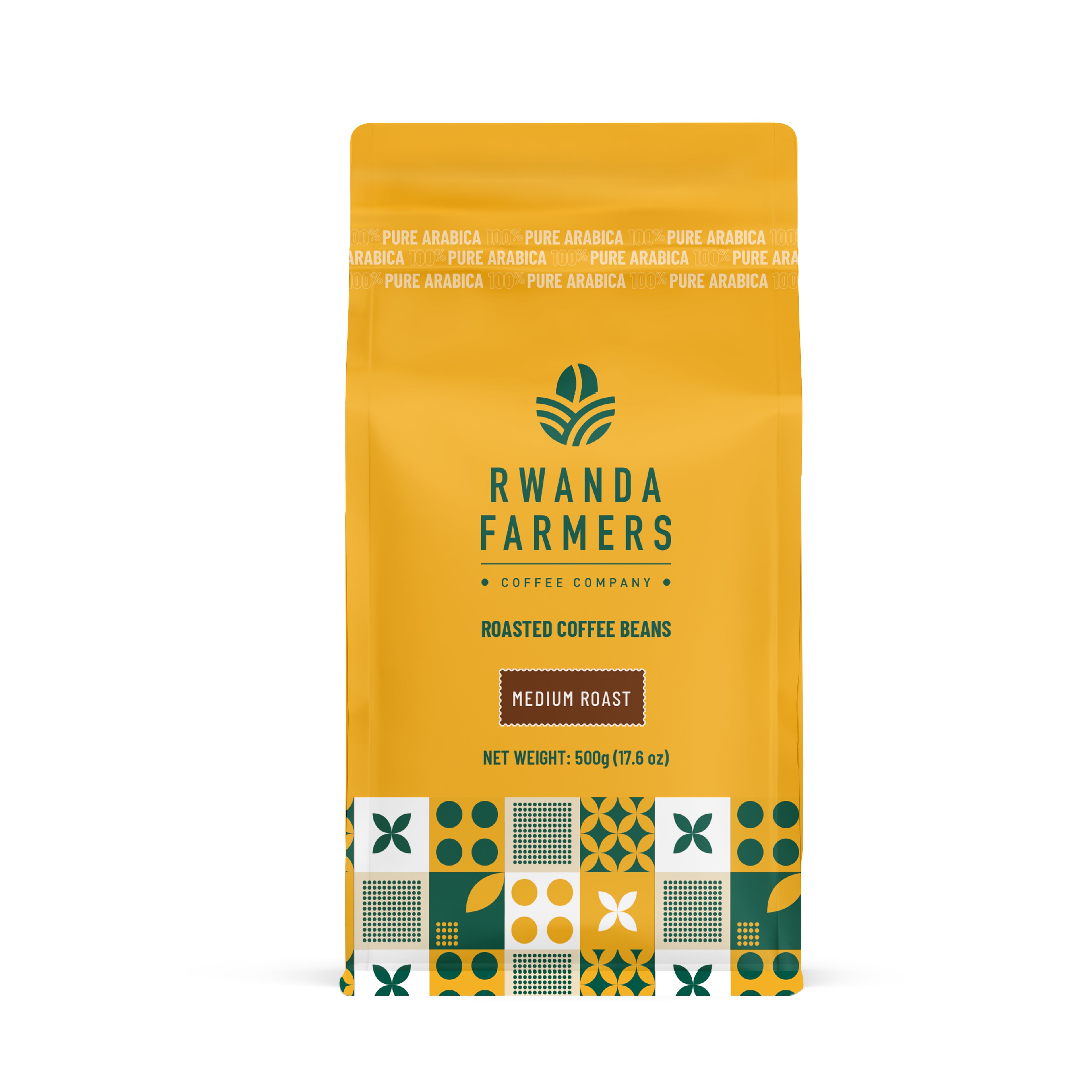 Rwanda Farmers Coffee 500g (1.1 Lb) Medium Roast Coffee Beans